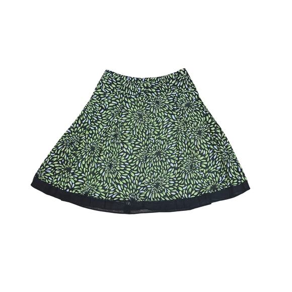 Worthington Pleated A-Line Short Midi Skirt 10 Geometric Flowy Artsy Whimsygoth - Picture 1 of 8